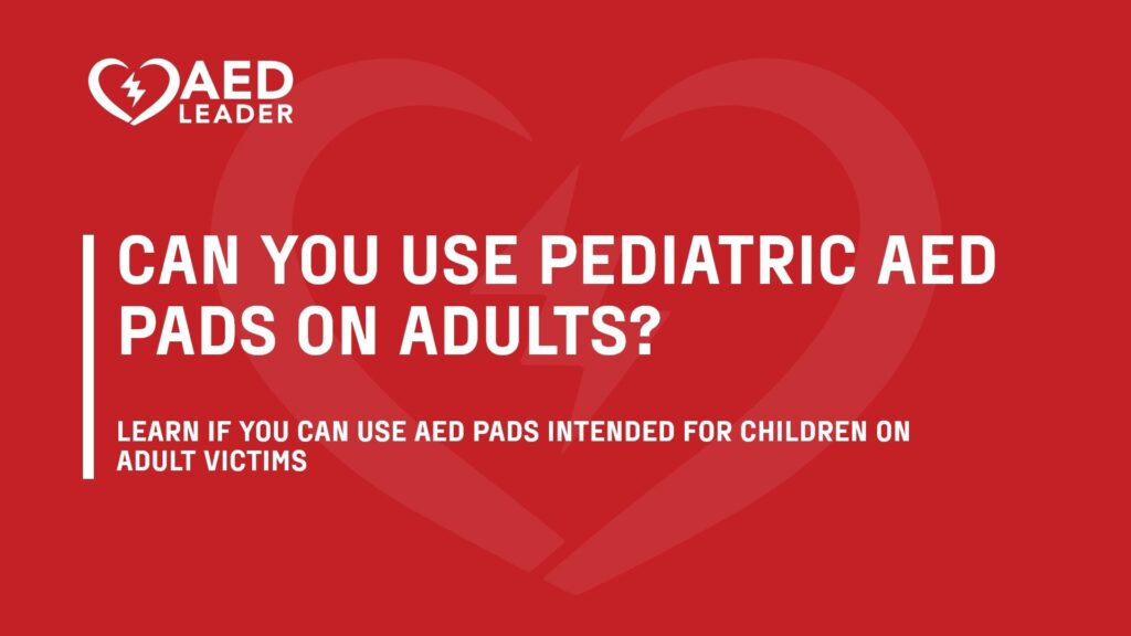 Child AED Pads on Adult