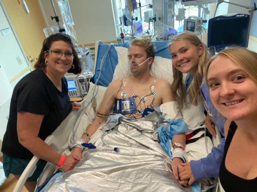 20-year-old who went into cardiac arrest